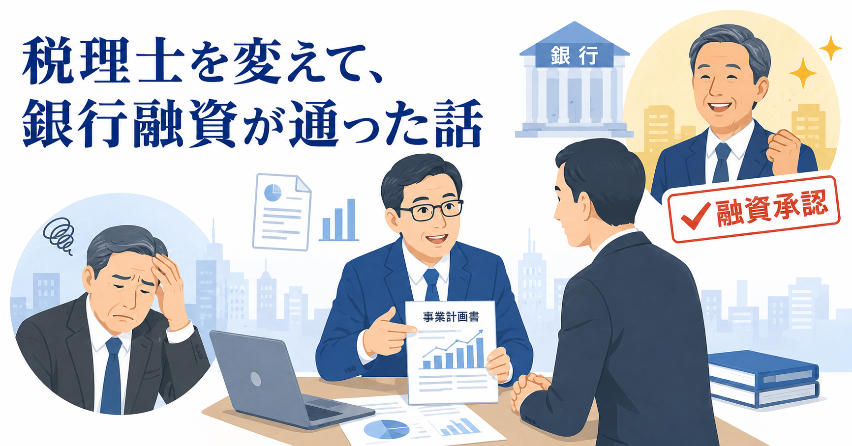 税理士を変えて銀行融資が通った話｜成長企業オーナーの実例