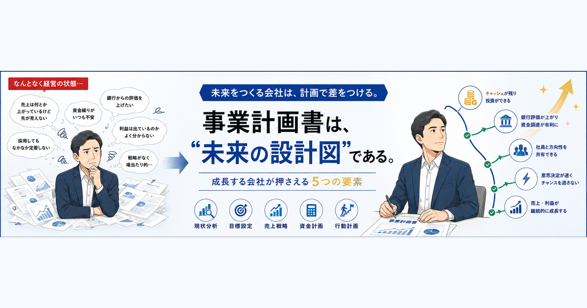 銀行に評価される事業計画書の書き方｜10億への階段を描く5つの要素